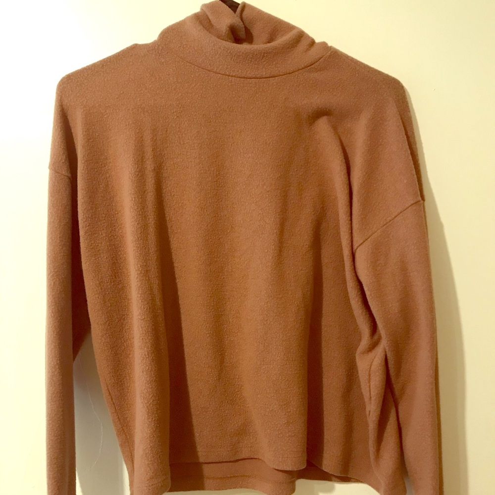 Brown F21 High Neck Sweater